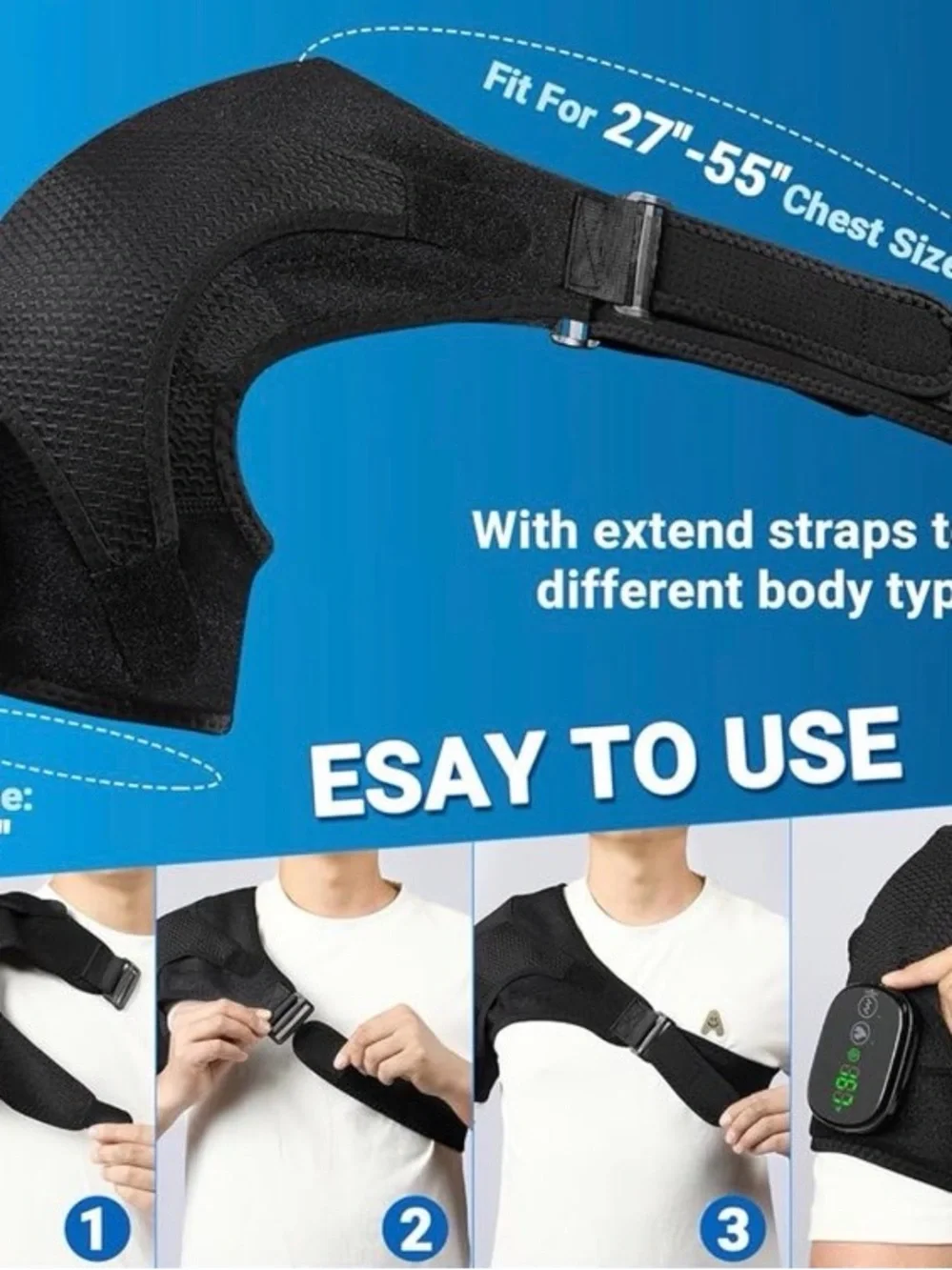 Cordless Heated Shoulder Massage Wrap